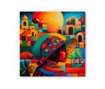 73150-04 Mexican Woman, Acrylic Glass Art