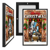 MINI73138 Horse Christmas, Framed UV Poster Board