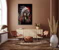 73200 Native Warrior, Acrylic Glass Art