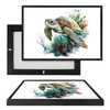 MINI73109E Watercolor Sea Turtle, Framed UV Poster Board