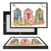 MINI73210 Seaside Cottages, Framed UV Poster Board