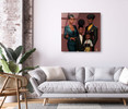 14116-04 Black Family Portrait, Acrylic Glass Art