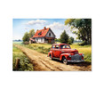 73293 Watercolor Farm IX, Acrylic Glass Art