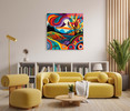 73002-04 Colorful Landscape, Acrylic Glass Art