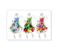 55051 Dress Illustrations, Acrylic Glass Art