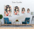 73541B Anime Girl, Acrylic Glass Art