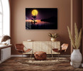 39167 Yellow Moon, Acrylic Glass Art