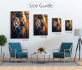 35189 Tiger Hunting Mode, Acrylic Glass Art