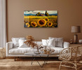 73563-02 Sunflower Field, Acrylic Glass Art