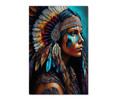 73578 Native American Woman, Acrylic Glass Art