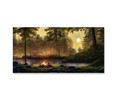39136-02 Forest Campfire, Acrylic Glass Art