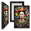 MINI73589 Frida Kahlo V, Framed UV Poster Board
