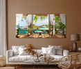 26000-33 Oceanside Balcony View, Acrylic Glass Art