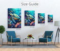 73682 Sea Turtle, Acrylic Glass Art