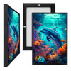 MINI73676 Dolphin, Framed UV Poster Board