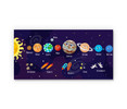 48569-02 Solar System, Acrylic Glass Art