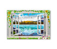 24013 Window Waterfalls, Acrylic Glass Art
