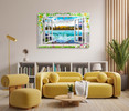 24013 Window Waterfalls, Acrylic Glass Art