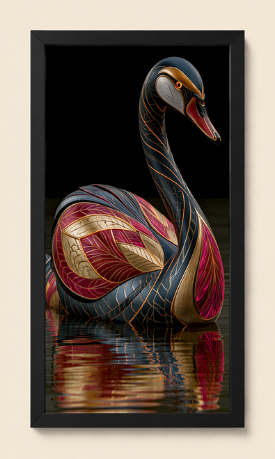 Midnight Mosaic Swan II