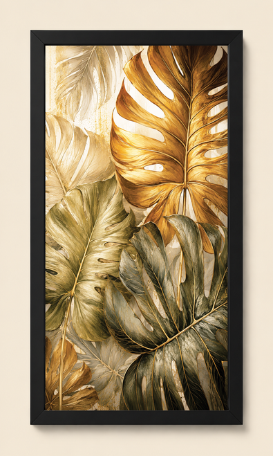 Golden Noir Feathers I