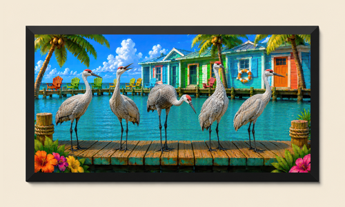 Florida Dockside Cranes