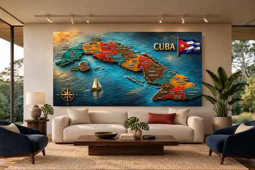 Cuba In Blue And Gold