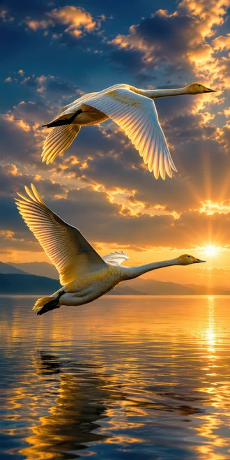 Flight Into Golden Light I