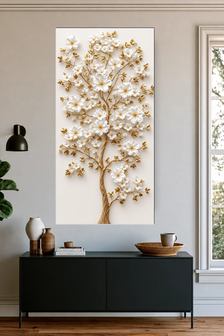 BLOSSOMS IN GOLD I