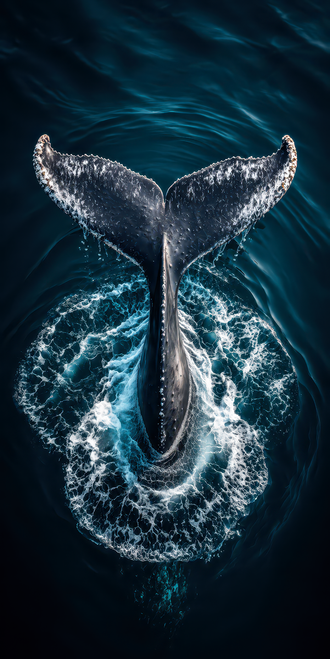 WHALE IN A SILVER WAKE