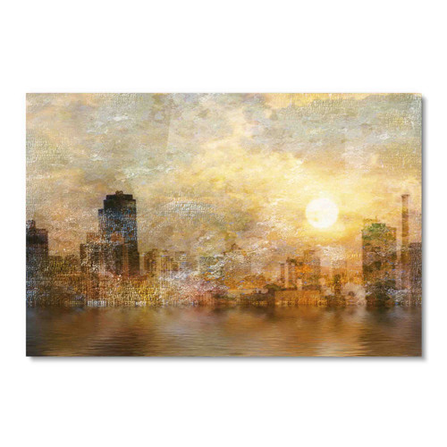 20177 Golden City, Acrylic Glass Art