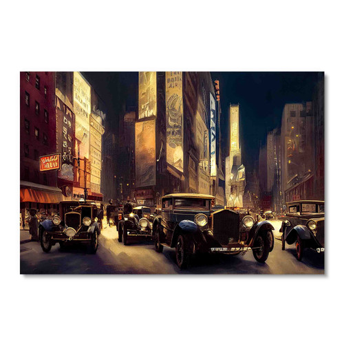 39054-1 Old New York, Acrylic Glass Art