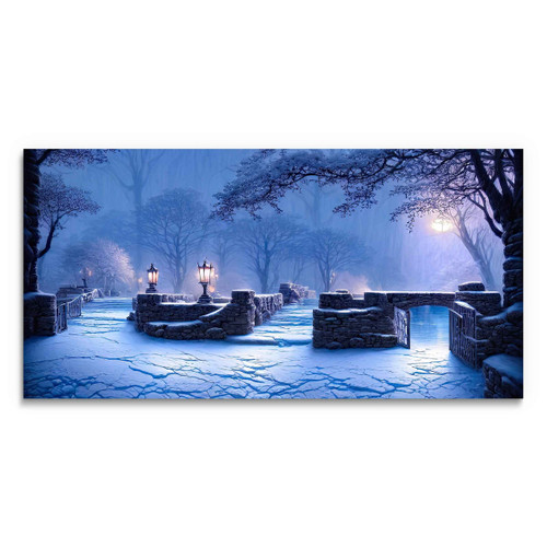 31002 02 Snow Stone Path, Acrylic Glass Art