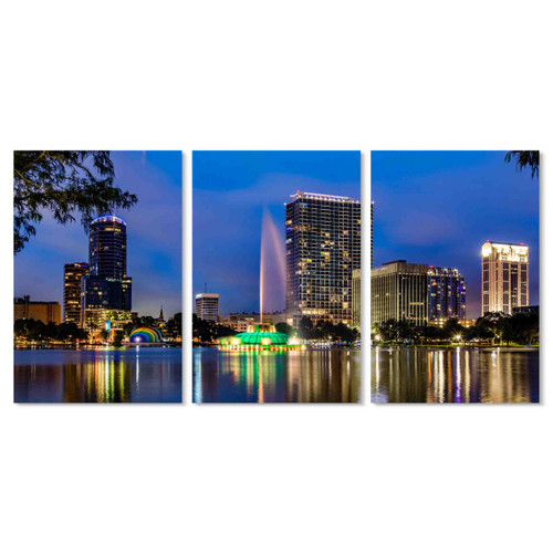 39052-33 Orlando Lake Eola, Acrylic Glass Art