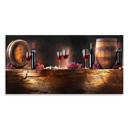 34007 02 Wine Barrels, Acrylic Glass Art