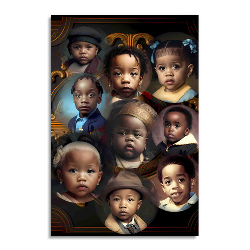 14017 Toddler Rappers, Acrylic Glass Art