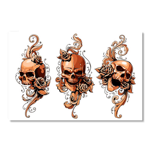 65061 Three Skulls, Acrylic Glass Art