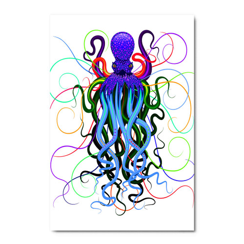 50110 Pop Art Octopus, Acrylic Glass Art