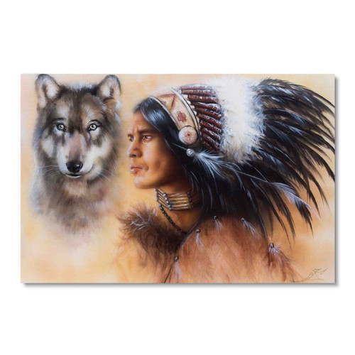 66952 Wolf Spirit, Acrylic Glass Art