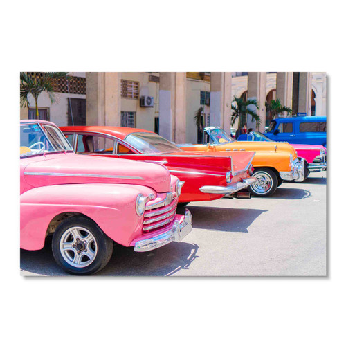 41016 Vintage Cars, Acrylic Glass Art