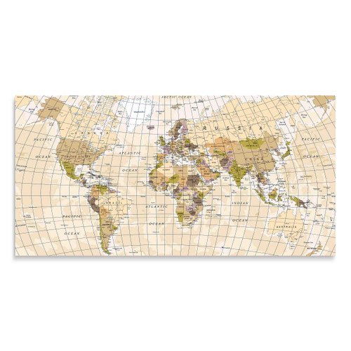 48560 02 World Map, Acrylic Glass Art