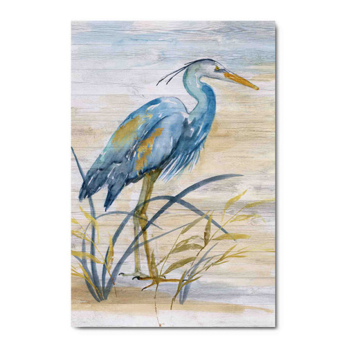 41562 Great Blue Heron Watercolor, Acrylic Glass Art