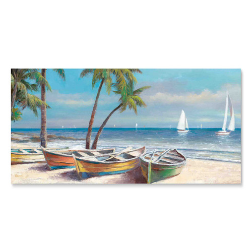 13662 02 Canoes, Acrylic Glass Art