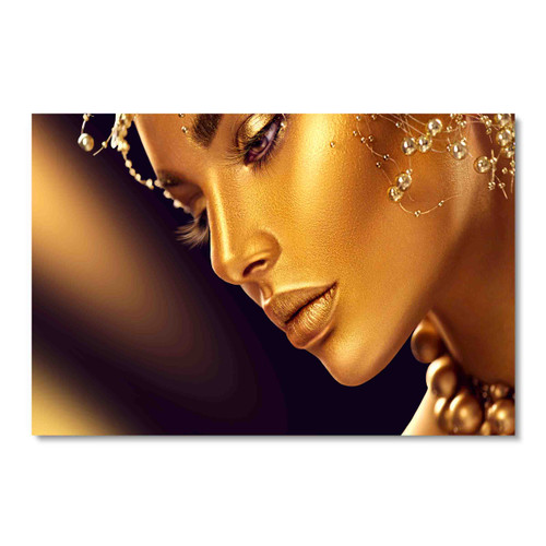55090 Face of Gold, Acrylic Glass Art