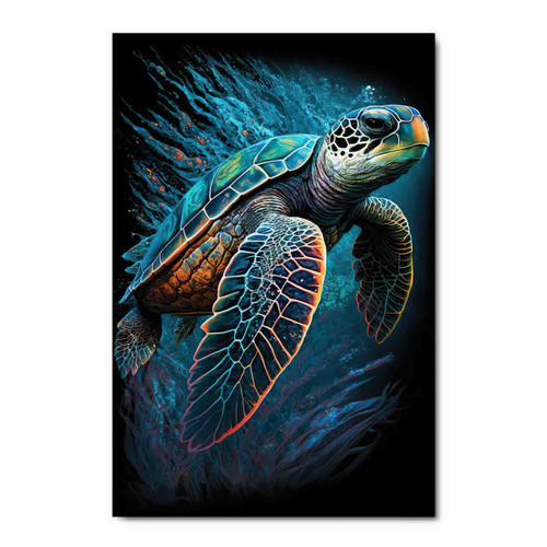 50045 Sea Turtle Spotlight, Acrylic Glass Art