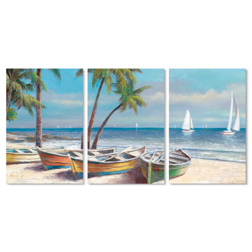 13662-33 Canoes, Acrylic Glass Art