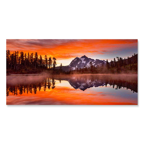 39258 02 Orange Skies, Acrylic Glass Art