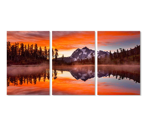 39258-33 Orange Skies, Acrylic Glass Art