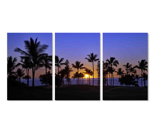 39351-33 Beach Sunset, Acrylic Glass Art