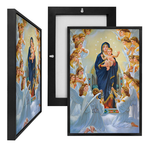 MINI29011 Mother Mary, Framed UV Poster Board