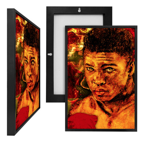 MINI14141 Muhammad Ali, Framed UV Poster Board
